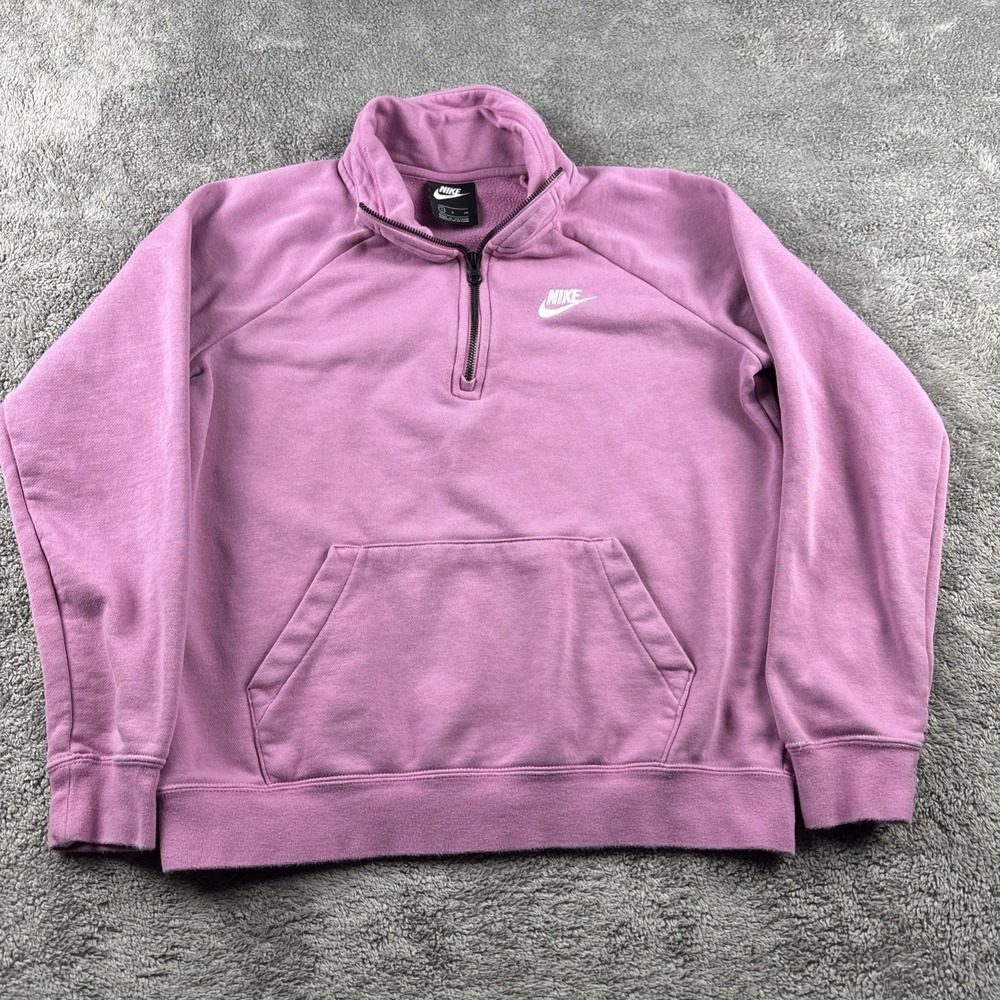 Nike Mauve/Pink Quarter-Zip Sweatshirt